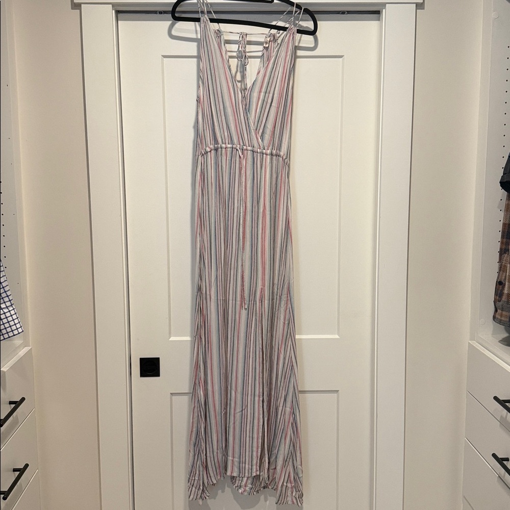 Elan Multicolor Striped Maxi Dress size medium